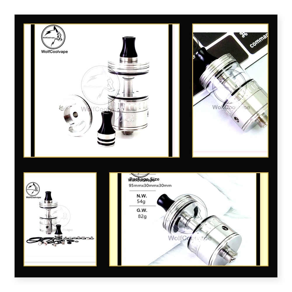 Wolfcoolvape NOLA RTA 22mm Reb - đánh giá và giá Vaping Air