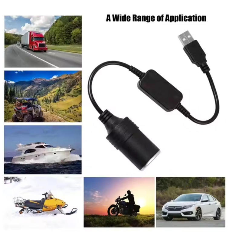 1pc 5V 2A USB To 12V Cigarette - đánh giá và giá Accessories For Vaping
