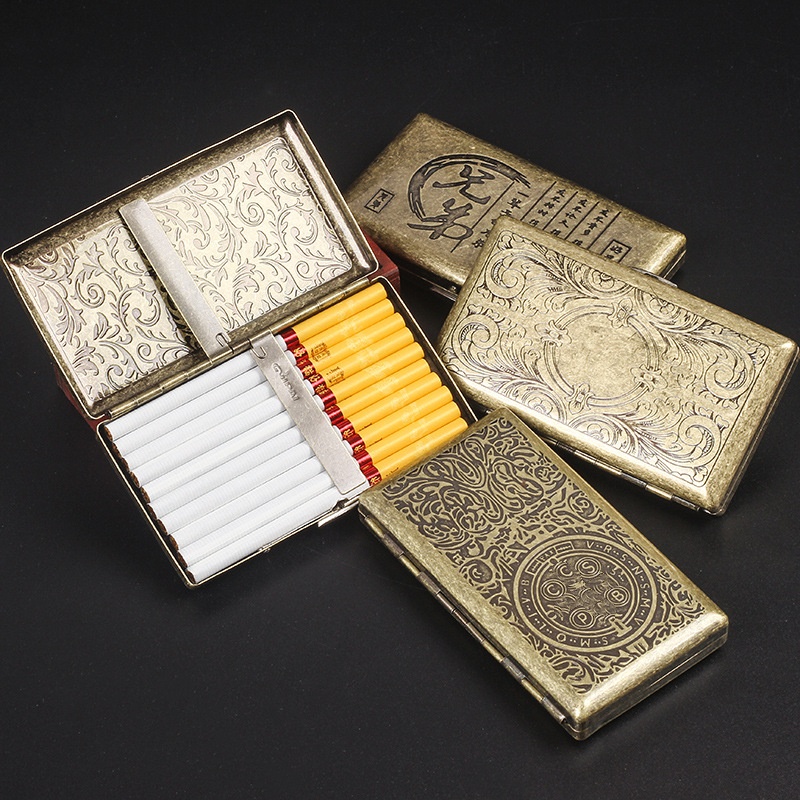 Slim Embossed Cigarette Case 2 - đánh giá và giá Smoking & Vaping Accessories