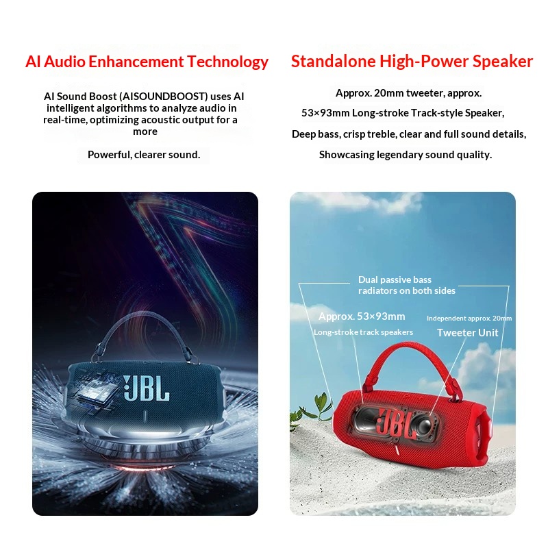 JBL Charge6 Portable Wireless  - đánh giá và giá Anker Speaker Soundcore Boom 2